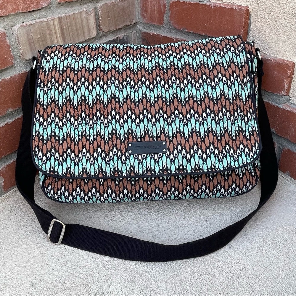 Vera Bradley Sierra Stream Laptop Messenger Bag
